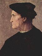 Jacopo Pontormo Profilportrat eines Mannes oil on canvas